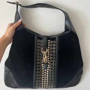 GUCCI Guccissima Jackie Leather shoulder bag.